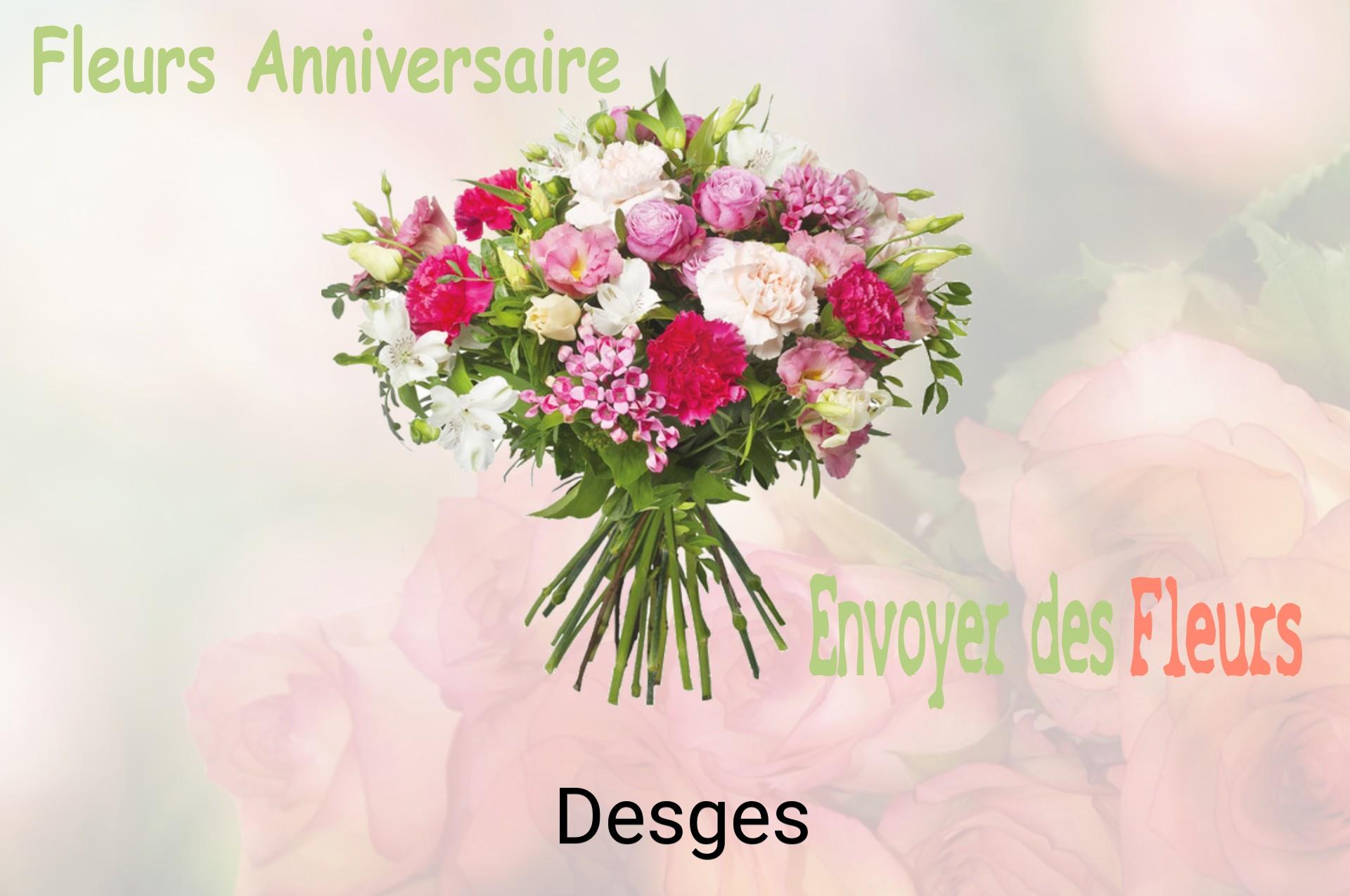 Bouquet de fleurs d’anniversaire livré à Desges
