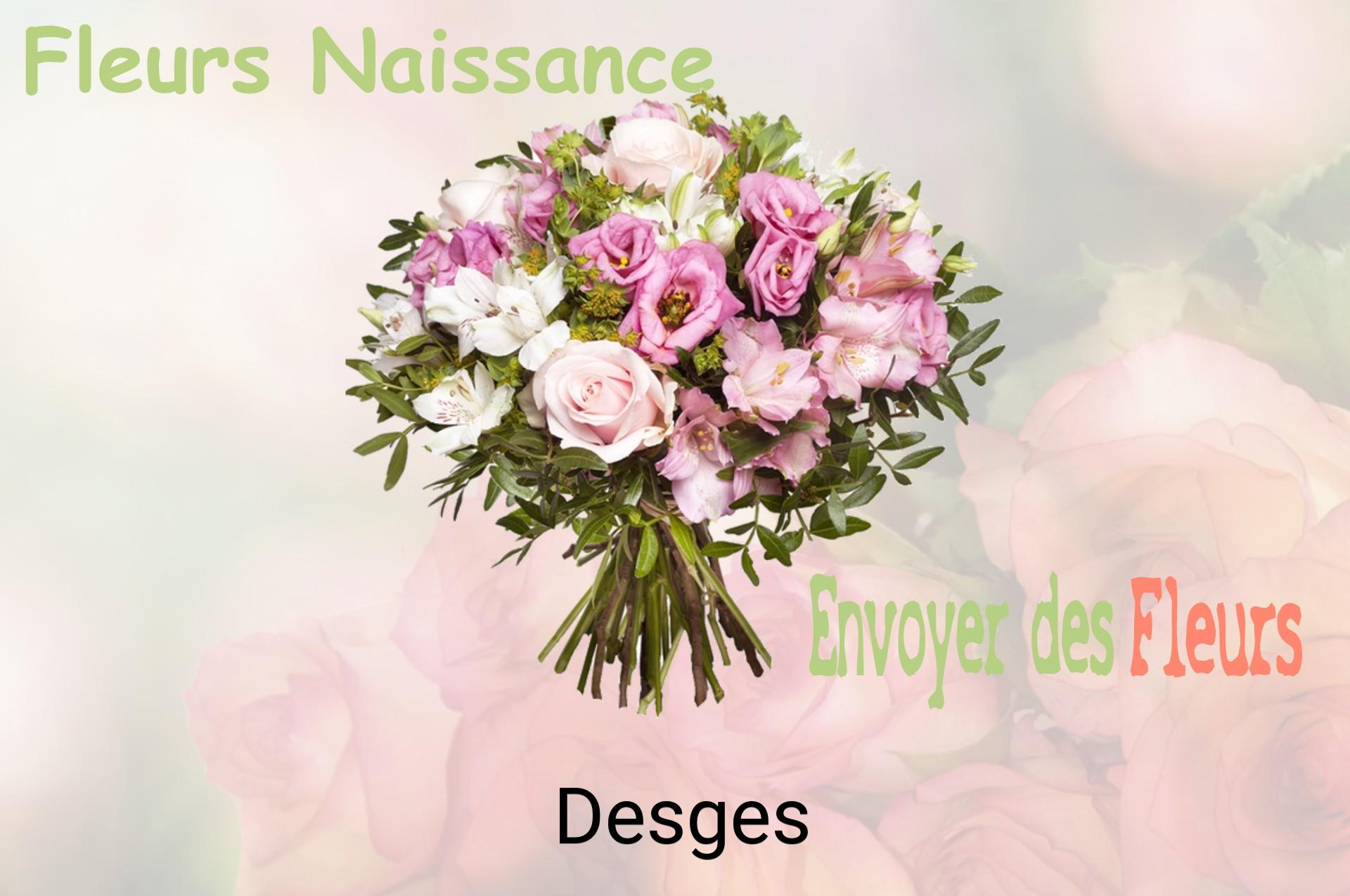 Bouquet de fleurs de naissance livré à Desges